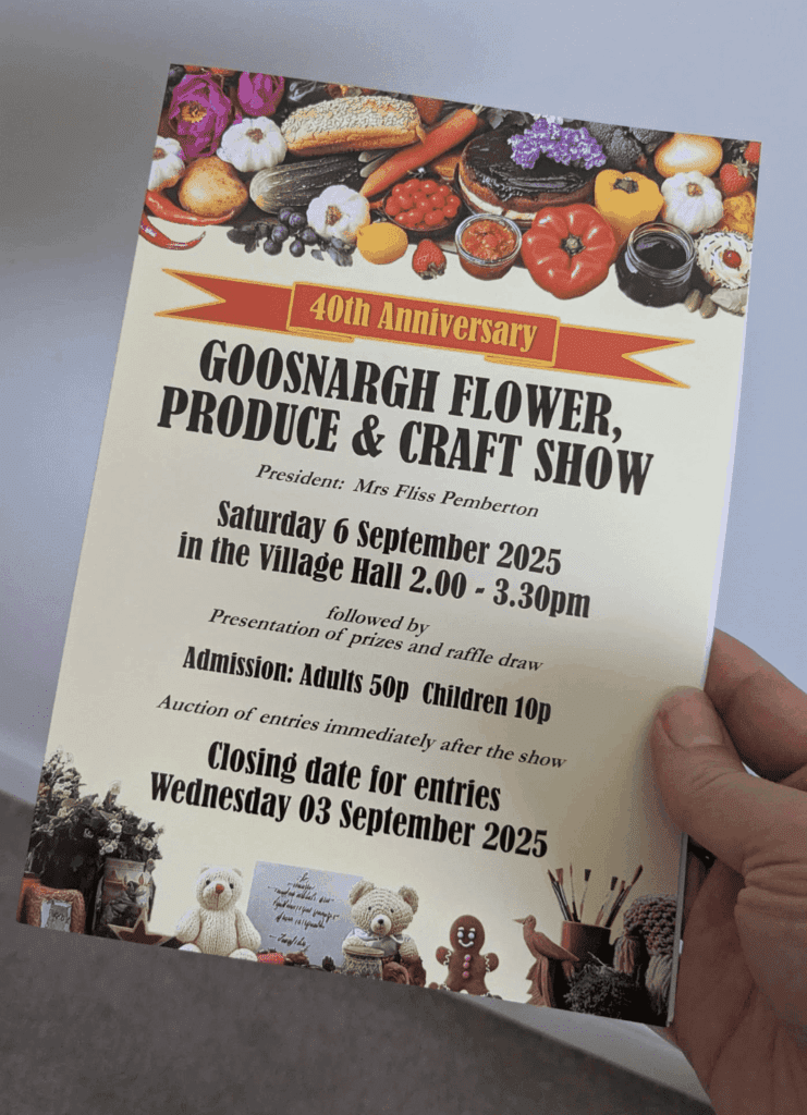 Goosnargh And Longridge agricultural Show application